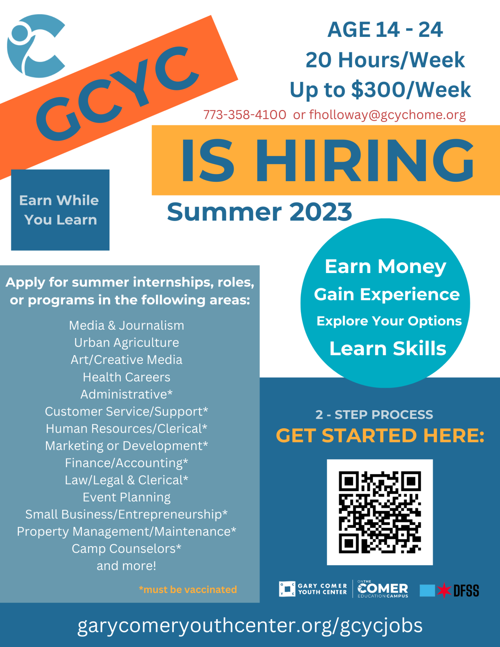 GCYC is Hiring Gary Comer Youth Center