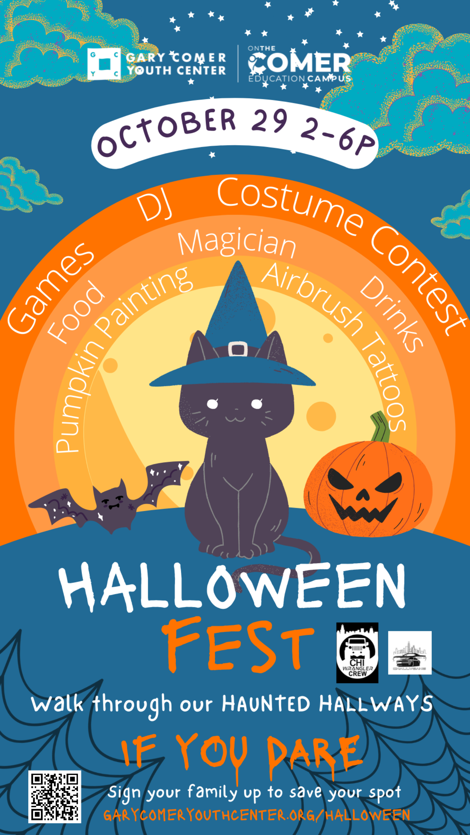 Halloween Fest on October 29th from 26p Gary Comer Youth Center